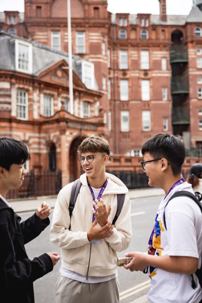 Innovate students standing outside UCL