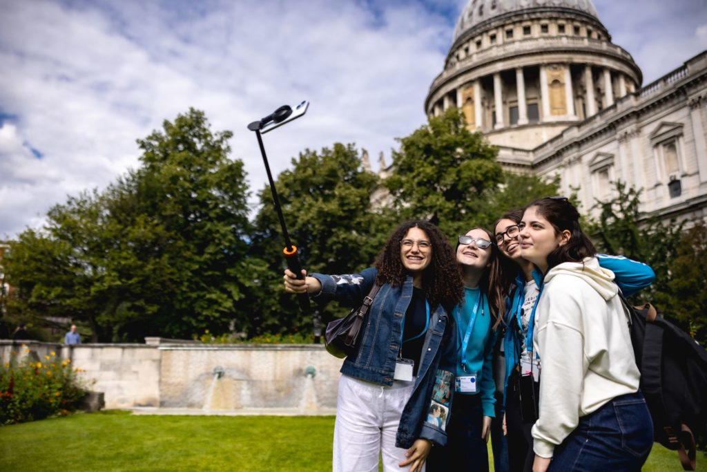 Students at St Paul's Cathedral